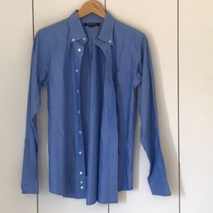 Brooks Brothers French Blue Shirt Size 18 Boys
